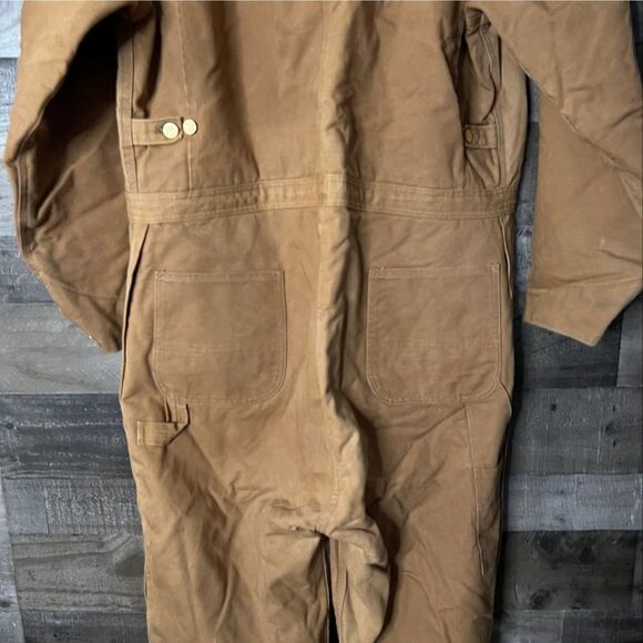 VTG Carhartt Quilt Lined 1989 Coveralls 48T - Picture 8 of 11